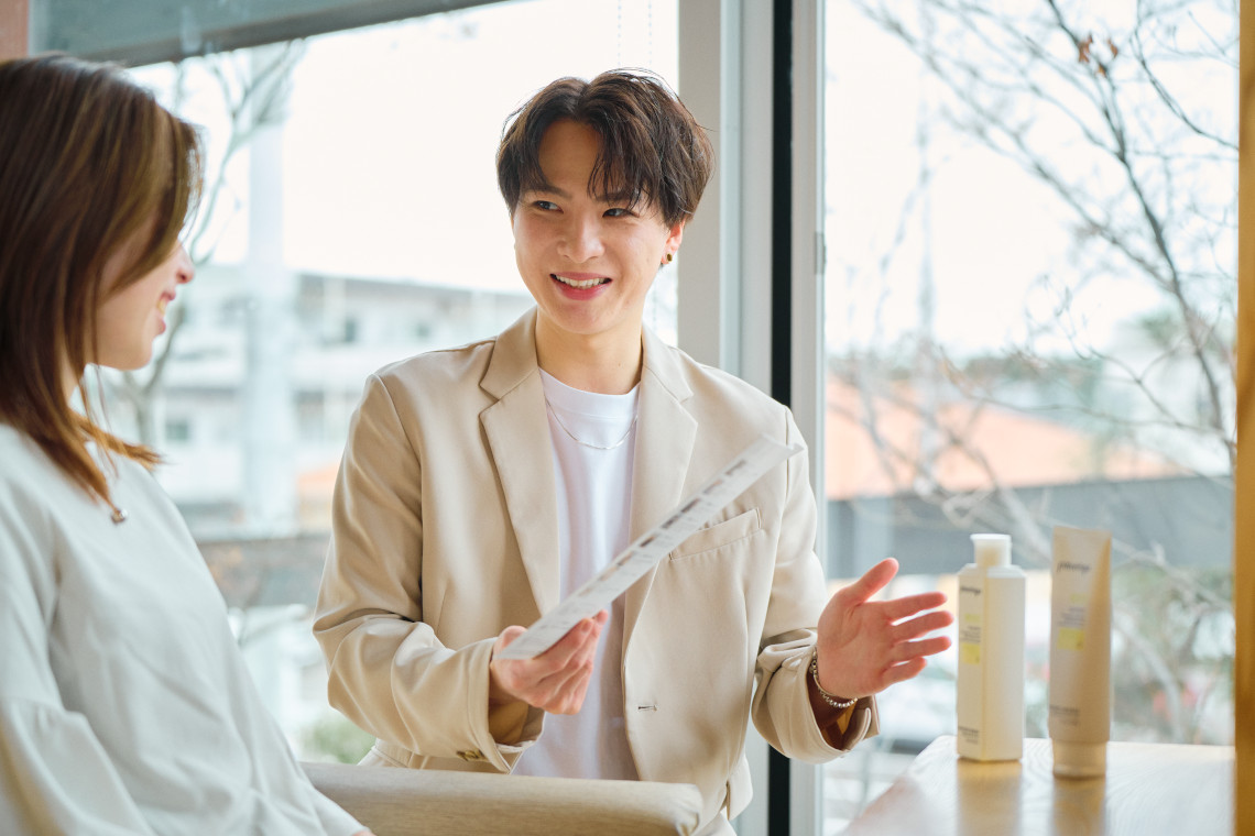 板橋さんの施術風景