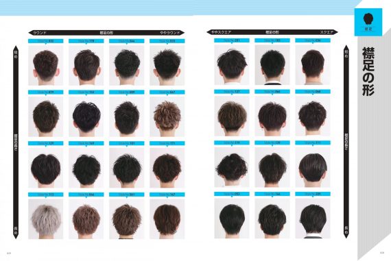 襟足図鑑は刈り上げデザイン、パーマスタイル、襟足の形で分類
