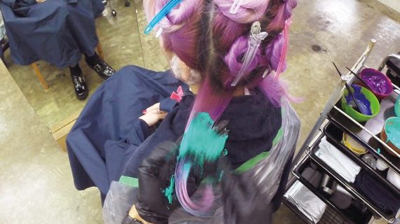 ネープ部分の施術