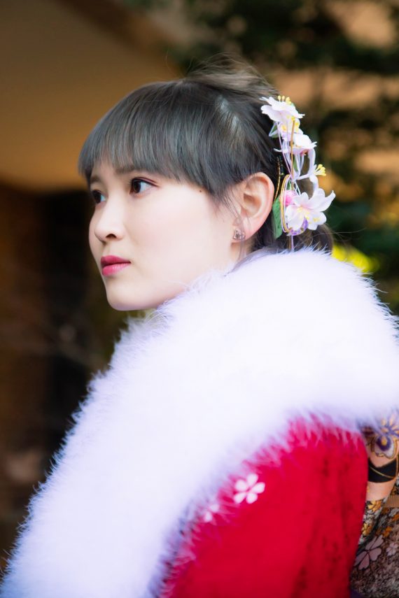 しとしとと歩く姿にうっとり