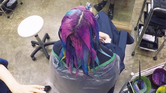 カラー塗布完了