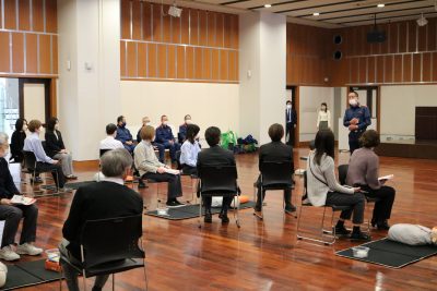 救急救命講習の定期的な実施で健康意識を高めている