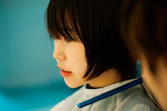 カラーリング中