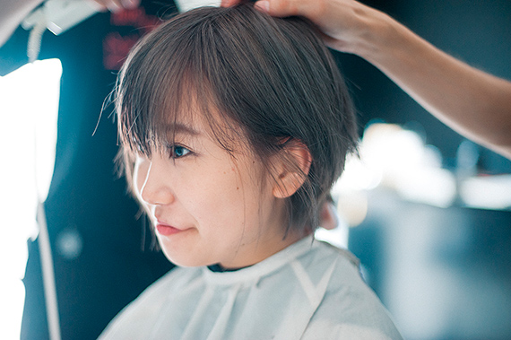 完成したショートヘアスタイル