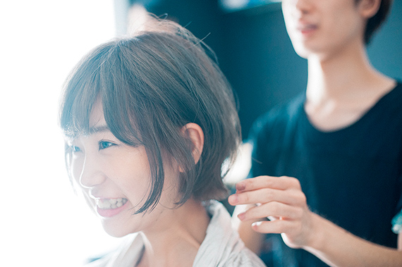 ショートヘア完成形サイドビュー