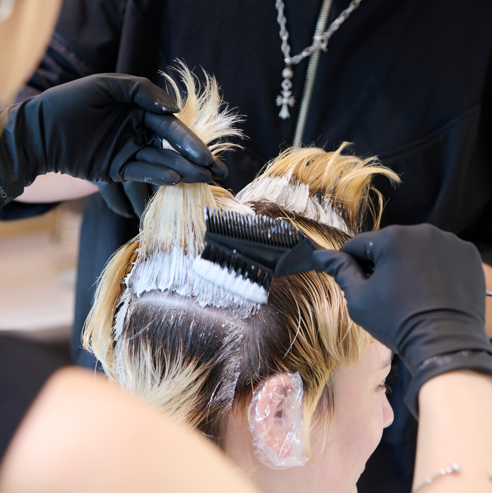 【連載企画Vol.4】伸びしろは、ここにある!デザインカラーアプローチ「既染部の治安は、オレが守る!持続可能なデザイン設計術」/中多昭雄・宇津木智輝×『edol yoyo』 4 ■アプローチ_2残留色素を生かすことで不必要なブリーチを避ける