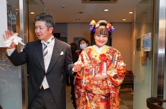 ブルーミング美容室「今までにない小さな結婚式」体験会 3 1つの施設内で神前挙式ができる美容室