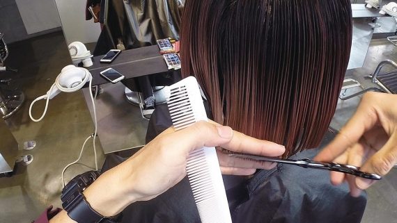 前下がりライン作成