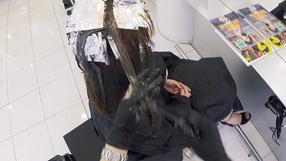 カラー塗布完了