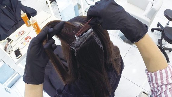 根元のリタッチ