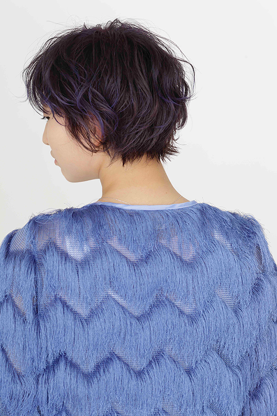 【連載】12色のうたうヘアカラー 6月は「紫陽花のうた」/vetica高木貴雄さん 3 移り気な6月の紫陽花をバイオレットのコントラストで表現