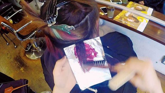 パープルを塗る