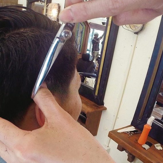 際をはっきりさせる工程