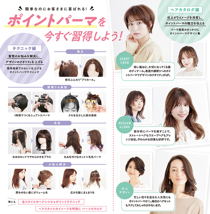 ポイントパーマ技術書の中身ページ2
