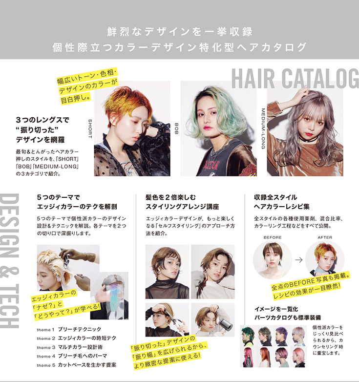 エッジィカラーヘアカタログ2020チラシ裏面