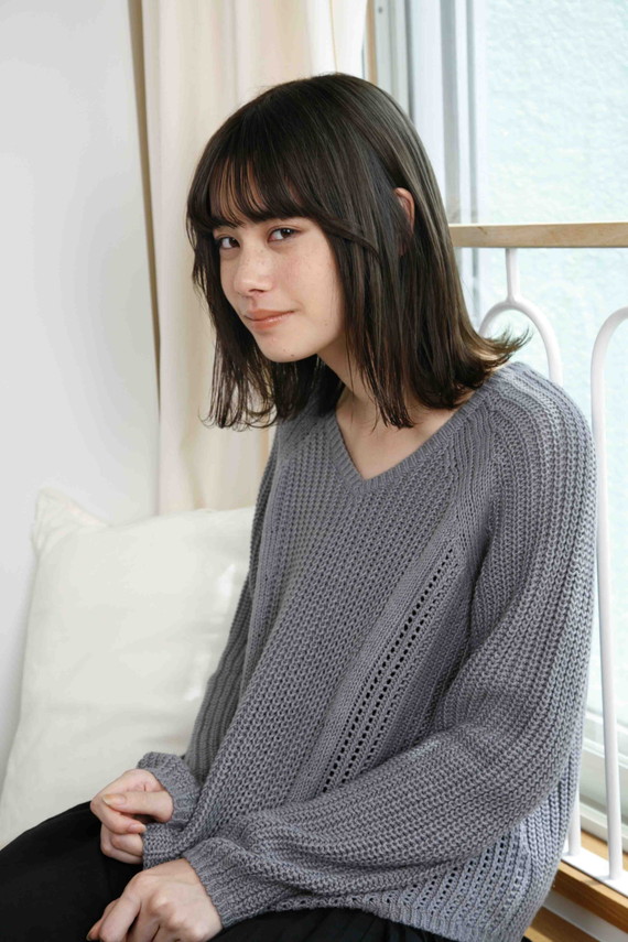 グレージュヘアカラー施術前