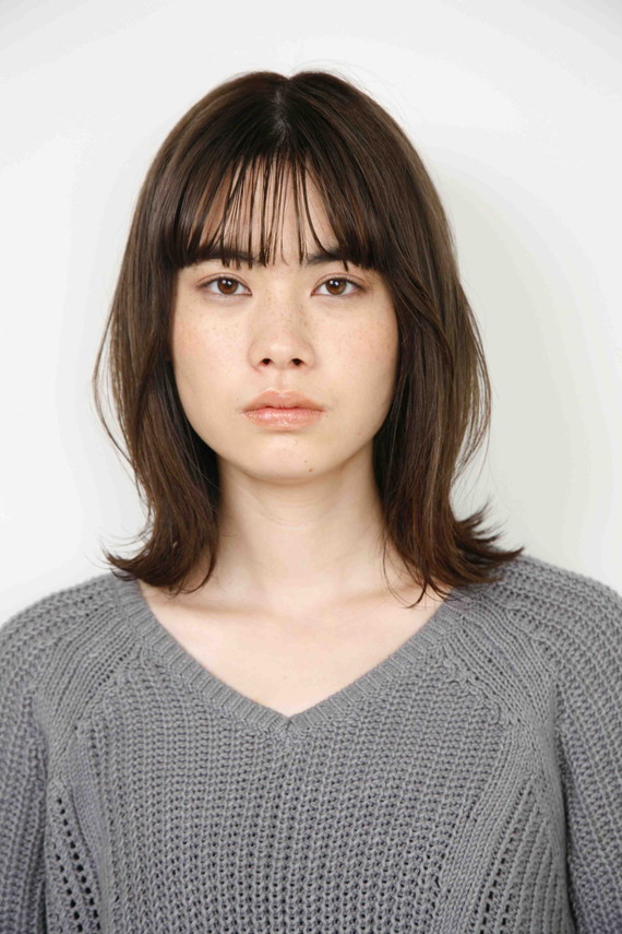 グレージュヘアカラー完成