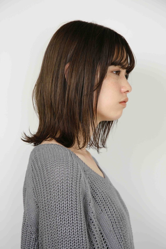 グレージュヘアカラー仕上がり