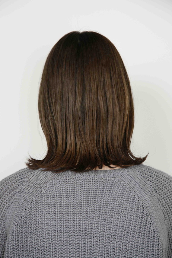 グレージュヘアカラー最終仕上がり