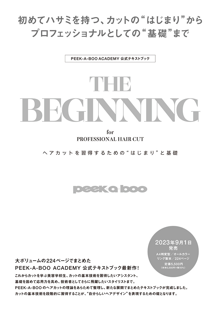 PEEK-A-BOO テキストブック チラシ1