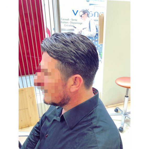 男性カット施術前