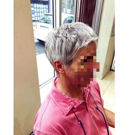 男性カット施術後