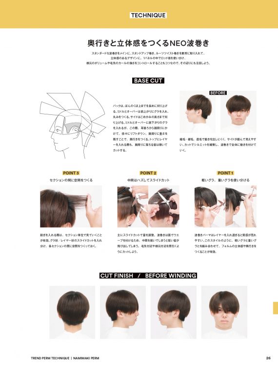 第1章「トレンドテクニック」では今売れてるパーマのテクニックを7つのカテゴリから紹介。