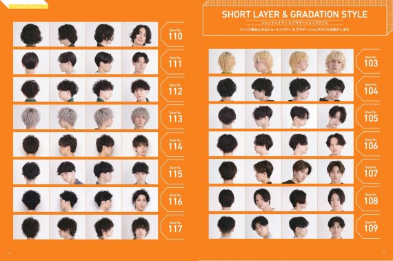 選んだパーツのヘアデザイン事例をマルチアングルで確認