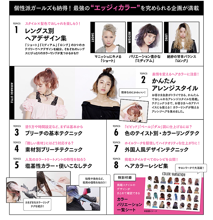 エッジィカラーヘアカタログ 中身3