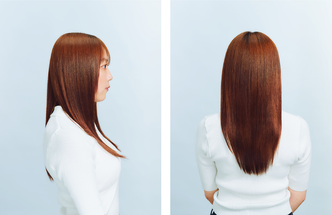 縮毛矯正後の髪の状態