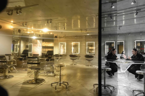 SCREEN GINZA MAISON.でのインタビュー風景