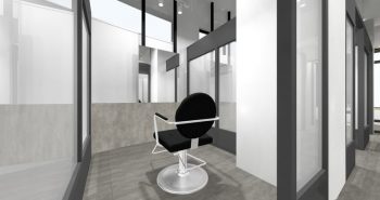 充実した設備を備えたサロン内部