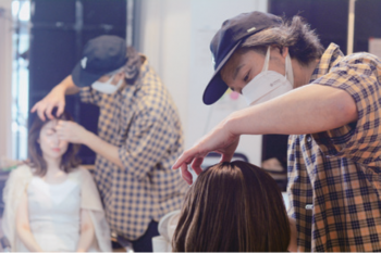 長崎さんの施術風景