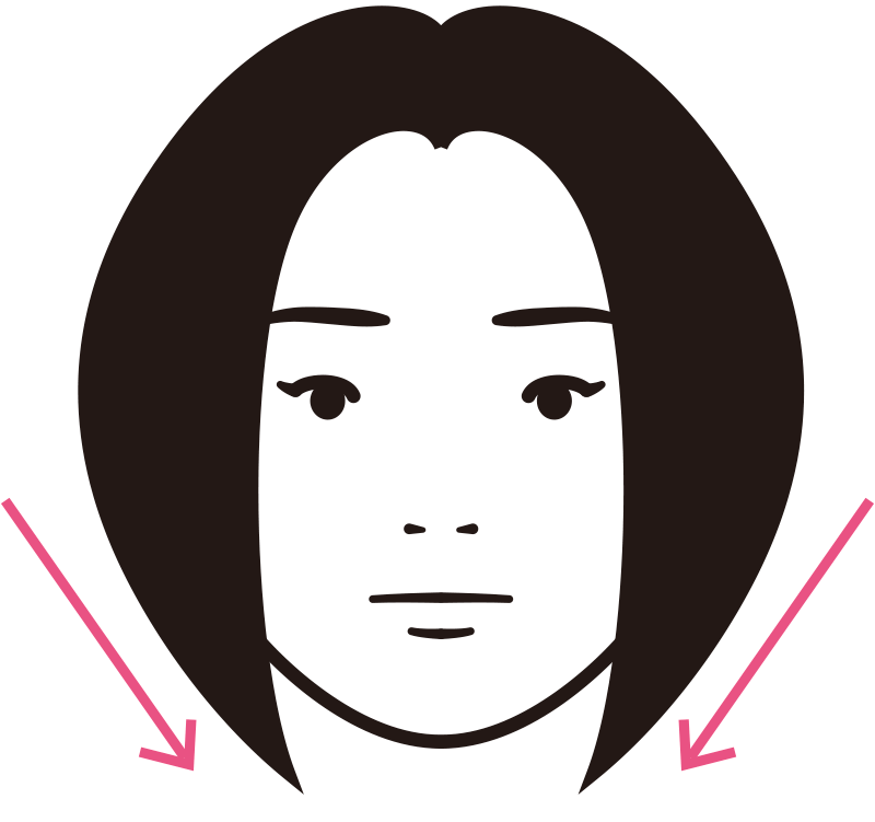 コンプレックスをチャームポイントに変える似合わせカットテクニック #01 10 outline01