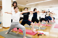 ヨガ授業の様子