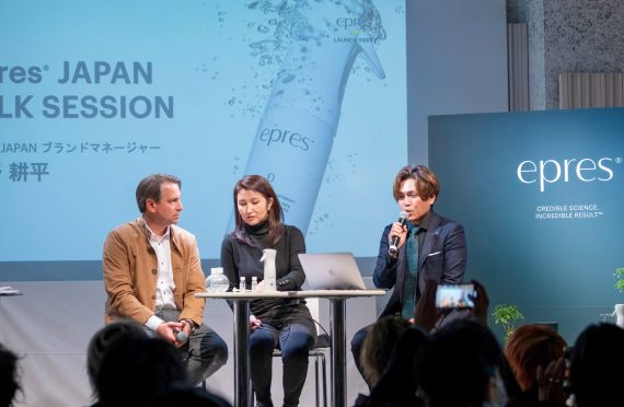 エプレジャパンブランドマネージャーとエリック博士