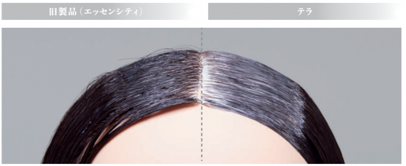 クレイの密着性による塗布の様子