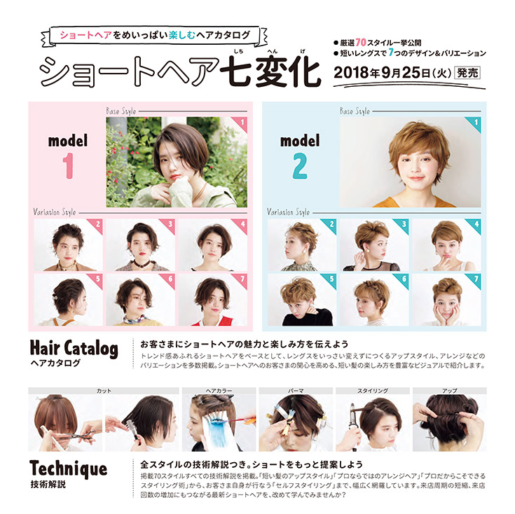 ショートヘア七変化 内容紹介2