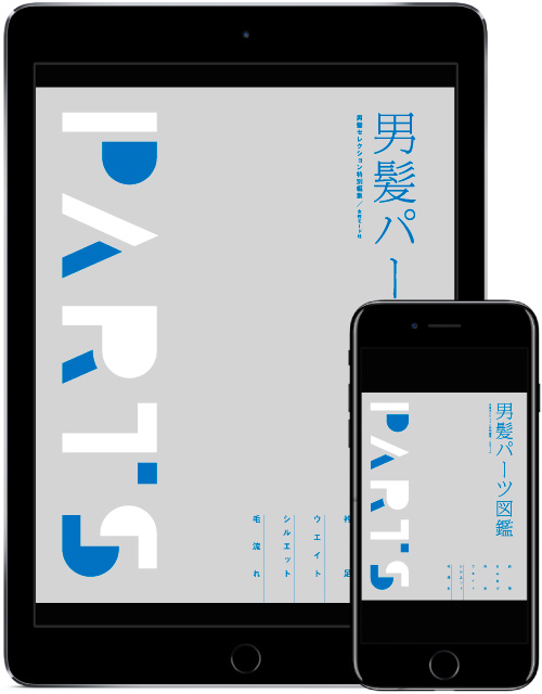 男髪パーツ図鑑表紙 1